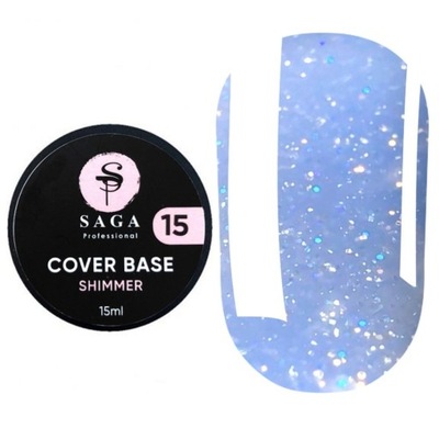 Baza Cover Shimmer Base 15 SAGA Professional 15 ml