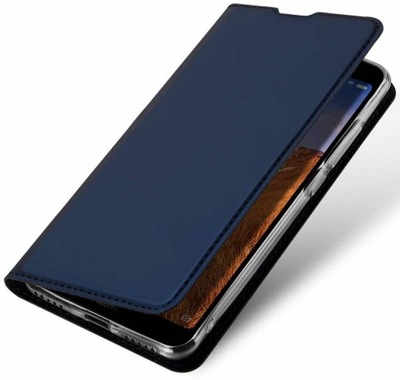 Etui HUAWEI Y6P z klapką Dux Ducis skórzane Skin Leather granatowy