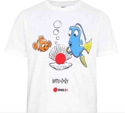 Koszulka Disney T-shirt Biały Nemo&Dory 11-12