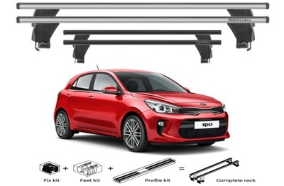 MALETERO DE TECHO ALUMINIO KIA RIO HATCHBACK MODELO PRODUKOWANY DE 2017>  