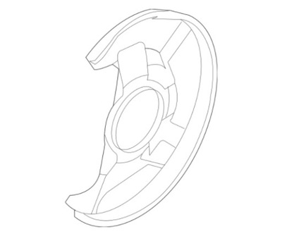 Захист диск перед ліва mazda cx-7 cx-9 06-15 фото №1