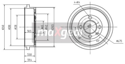 БАРАБАН HAM. VW T. POLO 94-/UP/CITYGO 11-