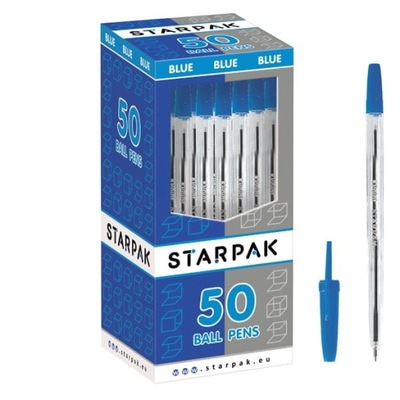 Długopis Niebieski Starpak Cristal 50 sztuk