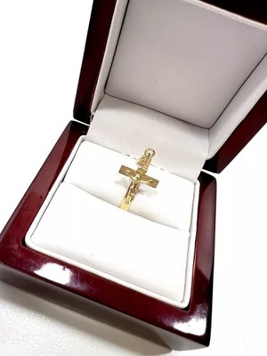 ZŁOTA ZAWIESZKA KRZYŻYK PR 585 0,67G