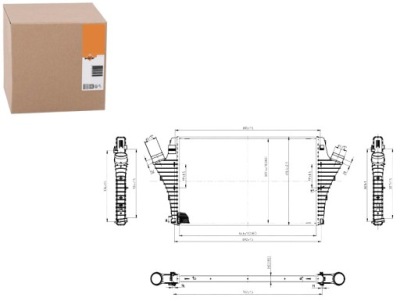 Nrf 30858 радіатор повітря наддувний фото №1