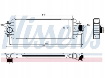 INTERCOOLER NISSAN NISSENS 96775  