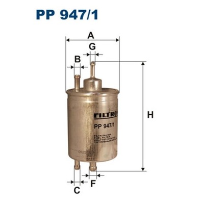 FILTRO COMBUSTIBLES FILTRON PP 947/1  