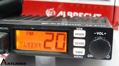 CBradio Albrecht 6120 ASQ AM/FM RFgain TUNING