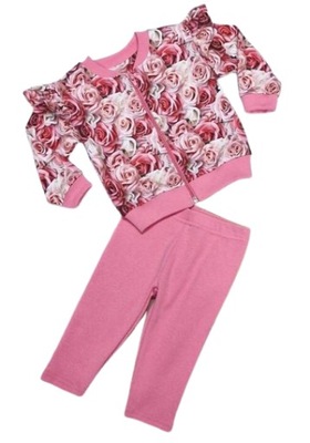 BAMBARILLO PIĘKNA BLUZA ROSES + LEGGINSY W PRĄŻEK ROZALIA 62