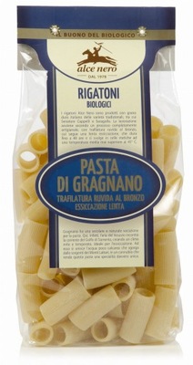 MAKARON GRAGNANO (SEMOLINOWY) RIGATONI BIO 500 g - ALCE NERO