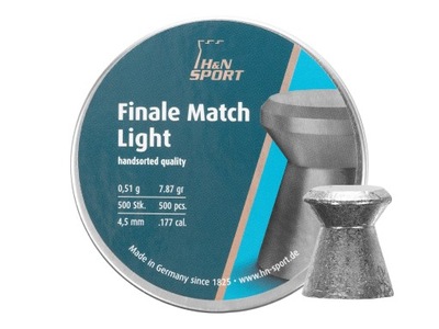 Śrut 4,5 mm diabolo H&N Finale Match Light 500