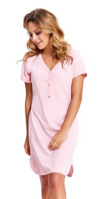 Dn-nightwear TCB.9505 sweet pink Nocna koszula KOSZULA DO KARMIENIA XL