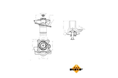 NRF TERMOSTATO LÍQUIDO REFRIGERANTE IVECO DAILY 3 DAILY IV DAILY V  