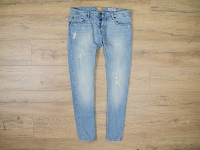 HUGO BOSS_TAPERED_ORYGINALNE JEANSY_33/32_PAS 88cm