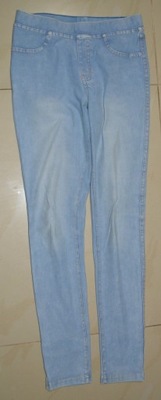 H&M, legginsy jeansowe, rozm. 158, 12-13 lat