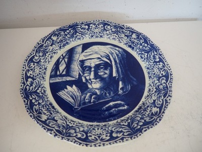 Talerz dekoracyjny ceramiczny jak Delft Boch