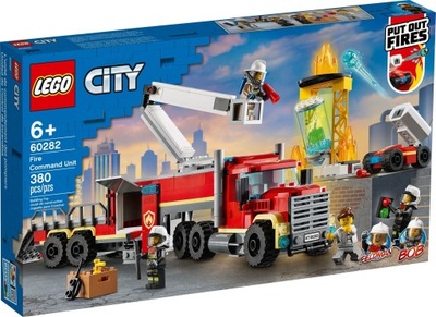 LEGO CITY 60282 STRAŻ POŻARNA WÓZ STRAŻACKI POŻAR