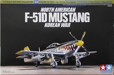 TAMIYA 60754 1:72 NORTH AMERICAN F-51D MUSTANG