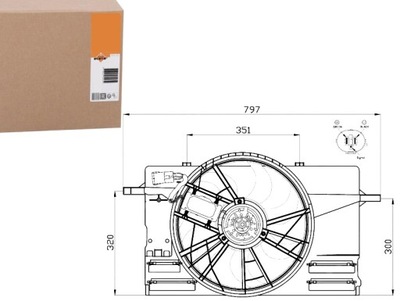 Nrf 47412 вентилятор, охлаждение двигателя фото №1
