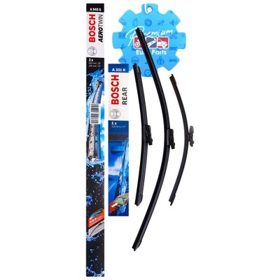 WIPER BLADES FRONT REAR BOSCH FOR SEAT LEON III 3 5F1 + BRACING ZAPACH  