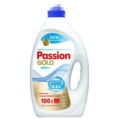 PASSION GOLD Żel do Białego 100 Prań 4L