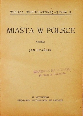 Miasta w Polsce 1922 r.