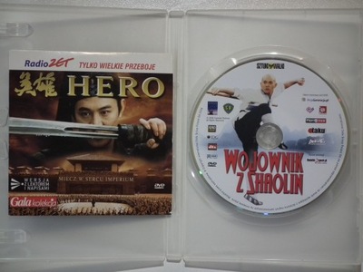 Film Hero płytaDVD+gratis WOJOWNIK Z SHAOLIN J. LI