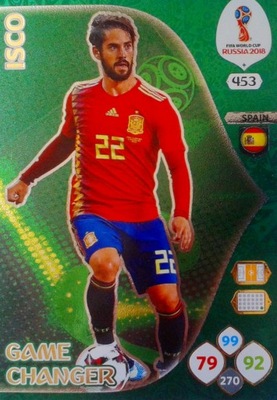 WORLD CUP RUSSIA 2018 GAME CHANGER 453 ISCO