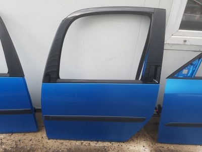 Skoda roomster 06-15r дверь левая задняя lf5s фото №1