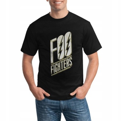 Foo Fighters Slanted Logo Męska koszulka modowa