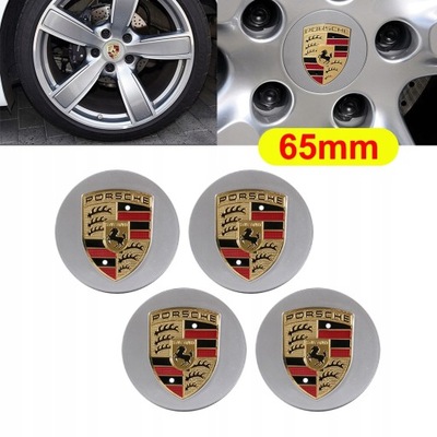 TAPA KAPSEL DISCOS 65MM PORSCHE JUEGO 4 PIEZAS  