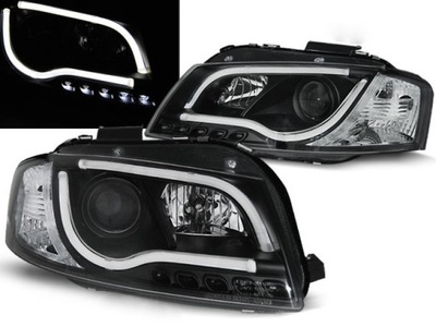 AUDI A3 8P 03-08 РЕФЛЕКТОРЫ ФОНАРИ TUBE LIGHT BLACK