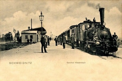 Świdnica Dworzec - Reprodukcja 1928