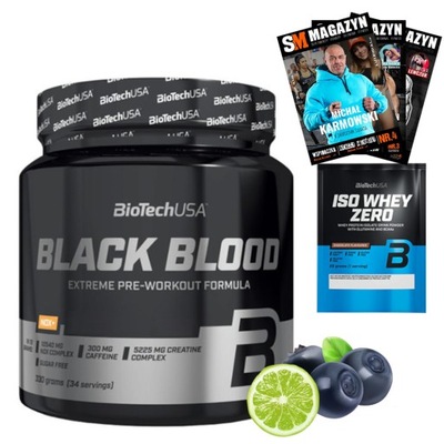 BIOTECH USA BLACK BLOOD NOX+ 330g PRZEDTRENINGÓWKA ENERGIA POBUDZENIE SIŁA