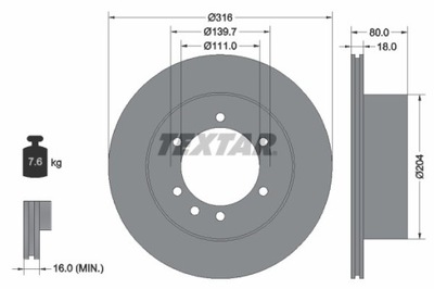 2X ДИСК ТОРМОЗНОЙ NISSAN ЗАД PATROL Y60/Y61 92129900