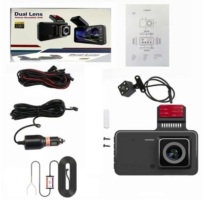 DASH CAM DELANTERO I TRASERO GRABADORA DE VÍDEO AUTO 1080P AUTO GRABADORA DE VÍDEO VIDEO CON LINIA BUCK  