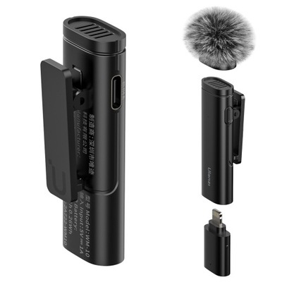 Mini Mikrofon Wireless do 10m ULANZI WM-10 USB Typ-C do VLOG TikTok YouTube