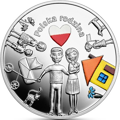 10 ZŁOTYCH 2023 - W POLSKĘ WIERZĘ - POLSKA RODZINA - MENNICZA