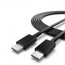 KABEL USB TYP-C DO TYP-C 3A CZARNY ECONOMY USB 3.0