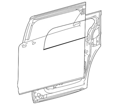 Org! дверь задняя задние правое toyota sienna 2021- фото №1