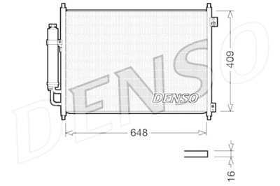 DENSO CONDENSADOR DE ACONDICIONADOR NISSAN X-TRAIL II X-TRAIL 3 1.6D-2.5  