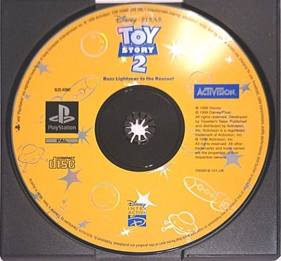 DISNEY/PIXAR'S TOY STORY 2: BUZZ LIGHTYEAR (PSX) SAMA PŁYTA CZYTAJ OPIS !!!