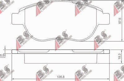 ZAPATAS DE FRENADO PARTE DELANTERA CITROEN BERLINGO 1998-  