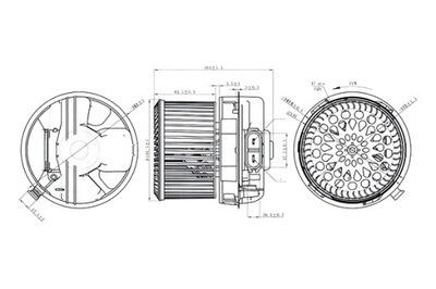 MAGNETI MARELLI ELEKTROWENTYLATOR NAGRZEWINICY CITROEN C1 PM_ PN_ 