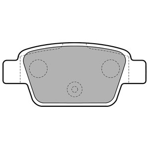 DELPHI КОЛОДКИ ТОРМОЗНЫЕ ЗАД LP1719 LP1719