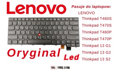 Oryginalna klawiatura LENOVO Thinkpad T470s T460s T460 T460P T470P LED PL A
