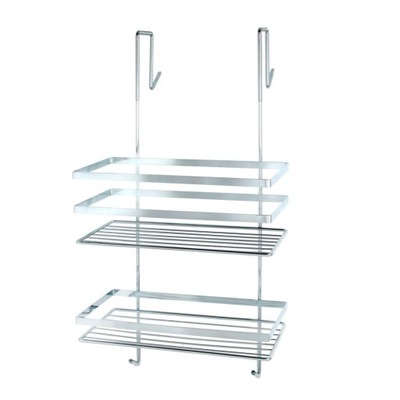 PÓŁKA ŁAZIENKOWA ZAWIESZANA NA KABINĘ RAMĘ BEZ WIERCENIA BEZINWAZYJNA