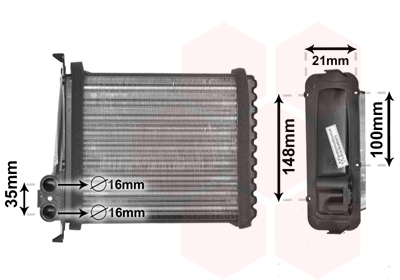 CALENTADOR (190X186X48) VOLVO C70 I, S70, V70 I 2.0-2.5D 12.95-10.05  