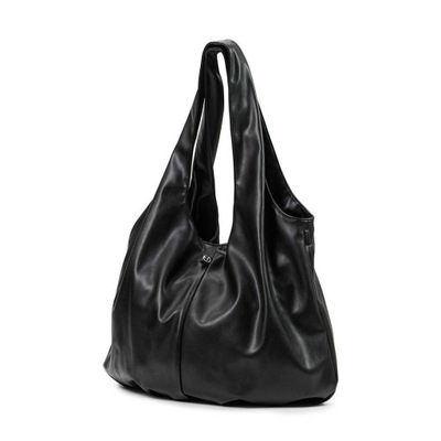 TORBA DLA MAMY DRAPED TOTE BLACK ELODIE DETAILS