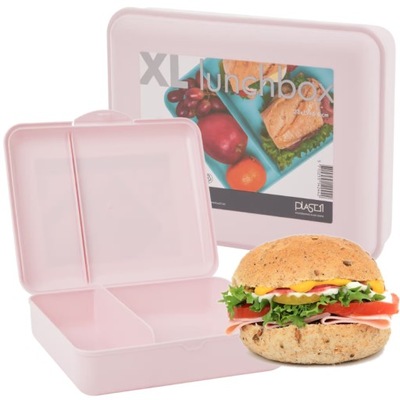 Lunchbox Różowy Śniadaniówka Różowa 2l 2000 ml BPA free